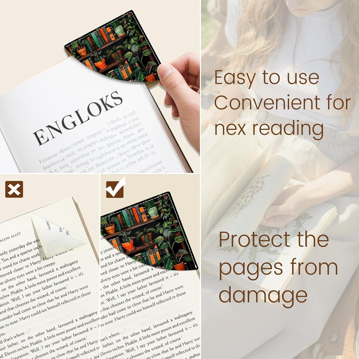 imageIcycay Axolotls Corner Bookmarks Cute Leather Book Accessories for Book Lovers 3 Pcs Reading Book Page Markers for Women Men Student Teacher Girls Boys Kids Retirement Birthday GiftsBook Shelf