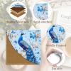 Icycay Axolotls Corner Bookmarks, Cute Leather Book Accessories for Book Lovers, 3 Pcs Reading Book Page Markers for Women Men Student Teacher Girls Boys Kids Retirement Birthday Gifts(Peacock 2)