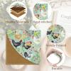 Icycay Axolotls Corner Bookmarks, Cute Leather Book Accessories for Book Lovers, 3 Pcs Reading Book Page Markers for Women Men Student Teacher Girls Boys Kids Retirement Birthday Gifts(Farm Chicken)