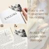 Icycay Axolotls Corner Bookmarks, Cute Leather Book Accessories for Book Lovers, 3 Pcs Reading Book Page Markers for Women Men Student Teacher Girls Boys Kids Retirement Birthday Gifts(Japan Landscape)