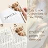 Icycay Axolotls Corner Bookmarks, Cute Leather Book Accessories for Book Lovers, 3 Pcs Reading Book Page Markers for Women Men Student Teacher Girls Boys Kids Retirement Birthday Gifts(Highland Cow)