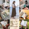 Icycay Axolotls Corner Bookmarks, Cute Leather Book Accessories for Book Lovers, 3 Pcs Reading Book Page Markers for Women Men Student Teacher Girls Boys Kids Retirement Birthday Gifts(Cute Black Cat 02)