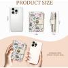 Icycay Highland Cow Small Wallet Women RFID Blocking Bifold, Cute Credit Card Holder, Zipper Coin Pocket, PU Leather, Compact, Travel, 4 ID Window, 14 Card Slots, Western, Cash Purse, Ladies Woman(Possum)