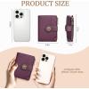 Icycay Highland Cow Small Wallet Women RFID Blocking Bifold, Cute Credit Card Holder, Zipper Coin Pocket, PU Leather, Compact, Travel, 4 ID Window, 14 Card Slots, Western, Cash Purse, Ladies Woman(0 Deep Violet)