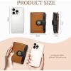 Icycay Highland Cow Small Wallet Women RFID Blocking Bifold, Cute Credit Card Holder, Zipper Coin Pocket, PU Leather, Compact, Travel, 4 ID Window, 14 Card Slots, Western, Cash Purse, Ladies Woman(0 Pumpkin Black)