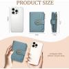 Icycay Highland Cow Small Wallet Women RFID Blocking Bifold, Cute Credit Card Holder, Zipper Coin Pocket, PU Leather, Compact, Travel, 4 ID Window, 14 Card Slots, Western, Cash Purse, Ladies Woman(0 Blue)