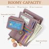 Icycay Highland Cow Small Wallet Women RFID Blocking Bifold, Cute Credit Card Holder, Zipper Coin Pocket, PU Leather, Compact, Travel, 4 ID Window, 14 Card Slots, Western, Cash Purse, Ladies Woman(Gothic Magic)