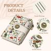 Icycay Highland Cow Small Wallet Women RFID Blocking Bifold, Cute Credit Card Holder, Zipper Coin Pocket, PU Leather, Compact, Travel, 4 ID Window, 14 Card Slots, Western, Cash Purse, Ladies Woman(Mushroom)