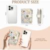 Icycay Highland Cow Small Wallet Women RFID Blocking Bifold, Cute Credit Card Holder, Zipper Coin Pocket, PU Leather, Compact, Travel, 4 ID Window, 14 Card Slots, Western, Cash Purse, Ladies Woman(Floral)