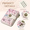 Icycay Highland Cow Small Wallet Women RFID Blocking Bifold, Cute Credit Card Holder, Zipper Coin Pocket, PU Leather, Compact, Travel, 4 ID Window, 14 Card Slots, Western, Cash Purse, Ladies Woman(Butterfly Cute)