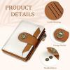 Icycay Highland Cow Small Wallet Women RFID Blocking Bifold, Cute Credit Card Holder, Zipper Coin Pocket, PU Leather, Compact, Travel, 4 ID Window, 14 Card Slots, Western, Cash Purse, Ladies Woman(0 Beige)