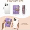 Icycay Highland Cow Small Wallet Women RFID Blocking Bifold, Cute Credit Card Holder, Zipper Coin Pocket, PU Leather, Compact, Travel, 4 ID Window, 14 Card Slots, Western, Cash Purse, Ladies Woman(Gothic Magic)