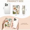 Icycay Highland Cow Small Wallet Women RFID Blocking Bifold, Cute Credit Card Holder, Zipper Coin Pocket, PU Leather, Compact, Travel, 4 ID Window, 14 Card Slots, Western, Cash Purse, Ladies Woman(Art Abstract)