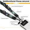 Icycay Phone Lanyard Crossbody, Marble Cell Phone Strap for Around The Neck Adjustable, Anti Theft Cute Lanyard for iPhone Case ID Holder Keys Accessories Travel Essential(Skull Book)