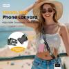 Icycay Phone Lanyard Crossbody, Marble Cell Phone Strap for Around The Neck Adjustable, Anti Theft Cute Lanyard for iPhone Case ID Holder Keys Accessories Travel Essential(Skull Book)