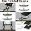 Icycay Phone Lanyard Crossbody, Marble Cell Phone Strap for Around The Neck Adjustable, Anti Theft Cute Lanyard for iPhone Case ID Holder Keys Accessories Travel Essential(Bee Flower)