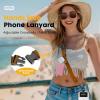 Icycay Phone Lanyard Crossbody, Marble Cell Phone Strap for Around The Neck Adjustable, Anti Theft Cute Lanyard for iPhone Case ID Holder Keys Accessories Travel Essential(1 Brown)