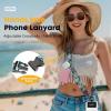 Icycay Phone Lanyard Crossbody, Marble Cell Phone Strap for Around The Neck Adjustable, Anti Theft Cute Lanyard for iPhone Case ID Holder Keys Accessories Travel Essential(Dog Paw)
