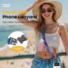Icycay Phone Lanyard Crossbody, Marble Cell Phone Strap for Around The Neck Adjustable, Anti Theft Cute Lanyard for iPhone Case ID Holder Keys Accessories Travel Essential(Starry Sky)