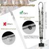 Icycay Phone Lanyard Crossbody, Marble Cell Phone Strap for Around The Neck Adjustable, Anti Theft Cute Lanyard for iPhone Case ID Holder Keys Accessories Travel Essential(Goth Bat)