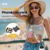 Icycay Phone Lanyard Crossbody, Marble Cell Phone Strap for Around The Neck Adjustable, Anti Theft Cute Lanyard for iPhone Case ID Holder Keys Accessories Travel Essential(Bee Flower)