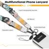 Icycay Phone Lanyard Crossbody, Marble Cell Phone Strap for Around The Neck Adjustable, Anti Theft Cute Lanyard for iPhone Case ID Holder Keys Accessories Travel Essential(Mountain)