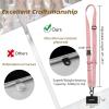 Icycay Phone Lanyard Crossbody, Marble Cell Phone Strap for Around The Neck Adjustable, Anti Theft Cute Lanyard for iPhone Case ID Holder Keys Accessories Travel Essential(1 Solid Color)