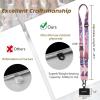 Icycay Phone Lanyard Crossbody, Marble Cell Phone Strap for Around The Neck Adjustable, Anti Theft Cute Lanyard for iPhone Case ID Holder Keys Accessories Travel Essential(Clouds)