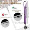 Icycay Phone Lanyard Crossbody, Marble Cell Phone Strap for Around The Neck Adjustable, Anti Theft Cute Lanyard for iPhone Case ID Holder Keys Accessories Travel Essential(1 Purp)