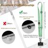Icycay Phone Lanyard Crossbody, Marble Cell Phone Strap for Around The Neck Adjustable, Anti Theft Cute Lanyard for iPhone Case ID Holder Keys Accessories Travel Essential(Tropical Leaves)