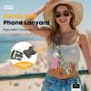 Icycay Phone Lanyard Crossbody, Marble Cell Phone Strap for Around The Neck Adjustable, Anti Theft Cute Lanyard for iPhone Case ID Holder Keys Accessories Travel Essential(Bird)