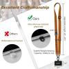Icycay Phone Lanyard Crossbody, Marble Cell Phone Strap for Around The Neck Adjustable, Anti Theft Cute Lanyard for iPhone Case ID Holder Keys Accessories Travel Essential(1 Brown)