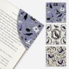 Icycay Axolotls Corner Bookmarks, Cute Leather Book Accessories for Book Lovers, 3 Pcs Reading Book Page Markers for Women Men Student Teacher Girls Boys Kids Retirement Birthday Gifts(Gothic)