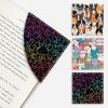 Icycay Axolotls Corner Bookmarks, Cute Leather Book Accessories for Book Lovers, 3 Pcs Reading Book Page Markers for Women Men Student Teacher Girls Boys Kids Retirement Birthday Gifts(Cute Paws)