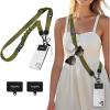 imageIcycay Phone Lanyard Crossbody Marble Cell Phone Strap for Around The Neck Adjustable Anti Theft Cute Lanyard for iPhone Case ID Holder Keys Accessories Travel Essential1 Green
