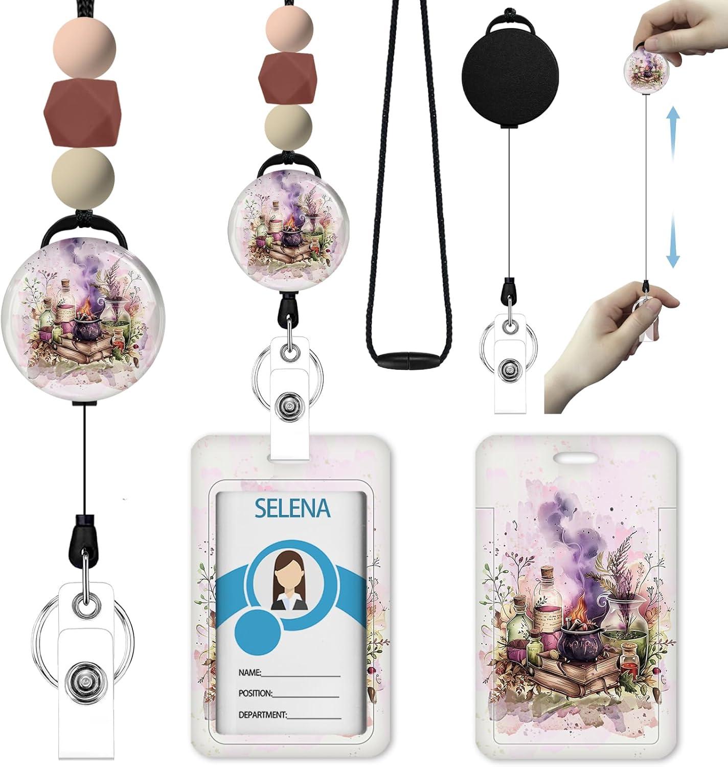 imageMagic Bottle Gift Bundle Set 3 Leather Corner Bookmarks amp Retractable ID Badge Lanyard Unique Reading amp Office Accessories for Book Lovers Teachers Students Birthday Retirement Gifts for Wome