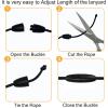 Autism Awareness Lanyards for Id Badges, ID Badge Holder with Silicone Beaded Lanyard Badge Reel Retractable Clip, Cute Lanyard with ID Holder Retractable Keychain Office Name Tag Badge Holder(Black Teacher Lanyards)
