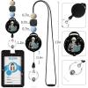 Teacher Retractable Lanyards for Id Badges, Forest ID Holder with Silicone Beaded Lanyard Badge Reel Retractable, Cute Name Tag Work Office Supplies for Men Women Teacher Gifts(Skeleton Skull Book)