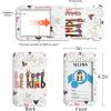 Teacher Retractable Lanyards for Id Badges, Forest ID Holder with Silicone Beaded Lanyard Badge Reel Retractable, Cute Name Tag Work Office Supplies for Men Women Teacher Gifts(Positive)