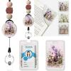Magic Bottle Gift Bundle Set – 3 Leather Corner Bookmarks & Retractable ID Badge Lanyard | Unique Reading & Office Accessories for Book Lovers, Teachers, Students | Birthday, Retirement Gifts for Wome