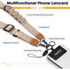 Icycay Phone Lanyard Crossbody Strap Adjustable Teacher Women Checkered(1 Champagne Gold)