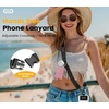 Icycay Phone Lanyard Crossbody Strap Adjustable Teacher Women Checkered(1 Pure Black)