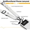 Icycay Phone Lanyard Crossbody Strap Adjustable Teacher Women Checkered(1 White)