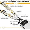 Icycay Phone Lanyard Crossbody Strap Adjustable Teacher Women Checkered(Bee Flower)