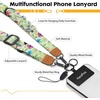 Icycay Phone Lanyard Crossbody Strap Adjustable Teacher Women Checkered(Bird)