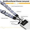Icycay Phone Lanyard Crossbody Strap Adjustable Teacher Women Checkered(Boho Navy Blue)