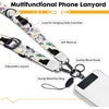 Icycay Phone Lanyard Crossbody Strap Adjustable Teacher Women Checkered(Cat Book)