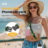 Icycay Phone Lanyard Crossbody Strap Adjustable Teacher Women Checkered(Cat Green Leaf)