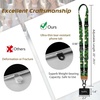 Icycay Phone Lanyard Crossbody Strap Adjustable Teacher Women Checkered(Cat Green Leaf)