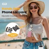 Icycay Phone Lanyard Crossbody Strap Adjustable Teacher Women Checkered(Checkered Apricot)
